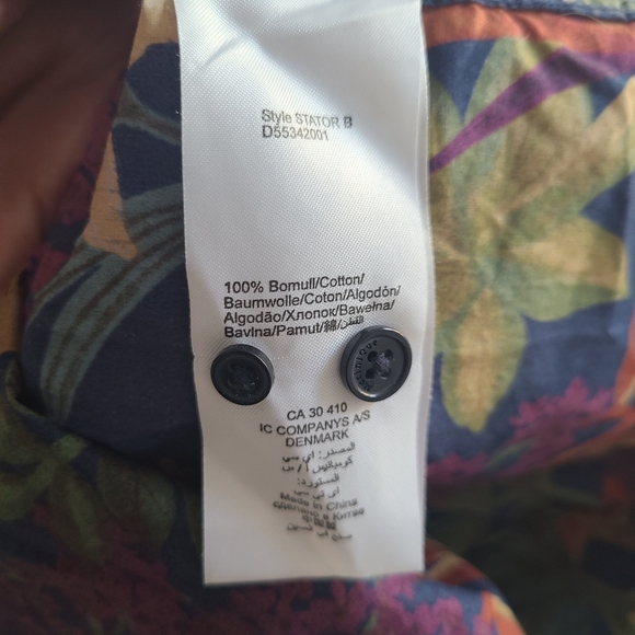 MATINIQUE Tropical Floral Men's Button Down Shirt - Picture 5 of 12